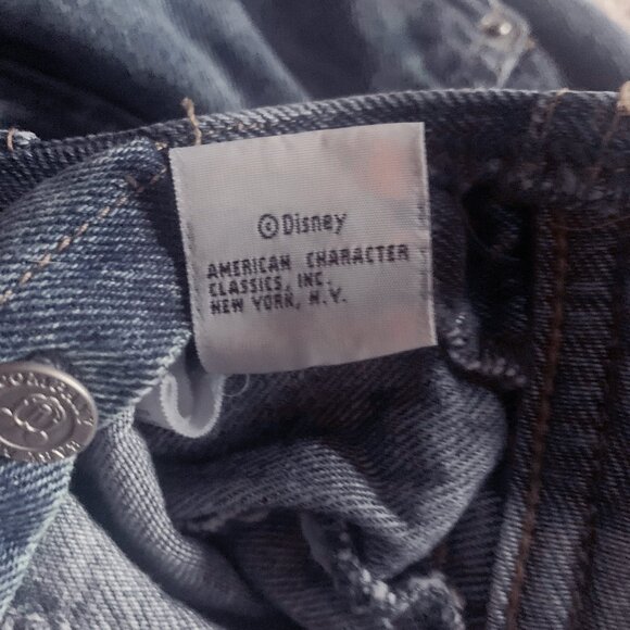Vintage Mickey Mouse Denim Overalls Disney Baby Mickey & Co Size - Picture 6 of 10